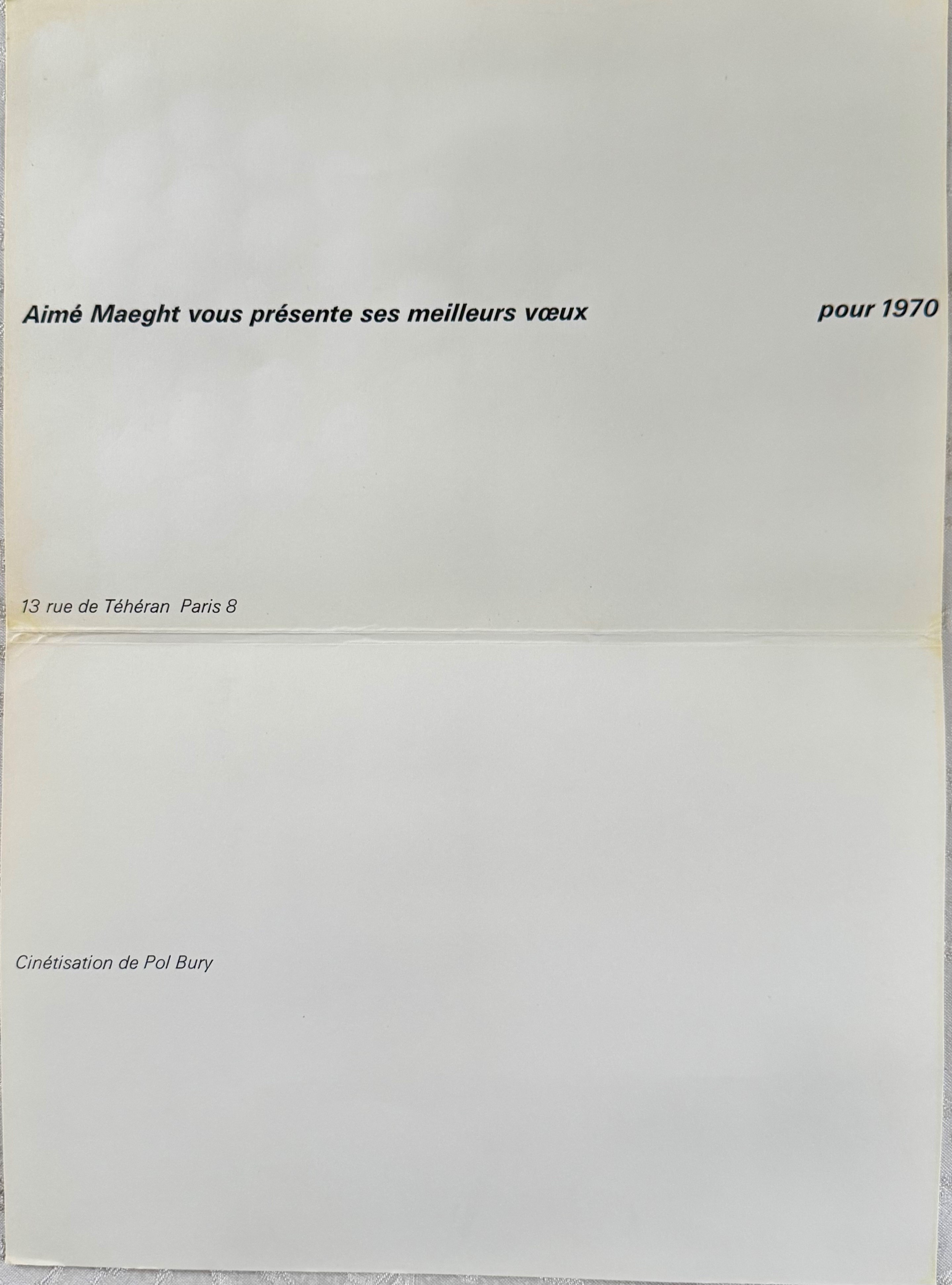 Carte de Vœux 1970 - Cinétisation