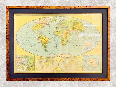 Antonio Vallardi Editore, Carta Geografica Planisfero