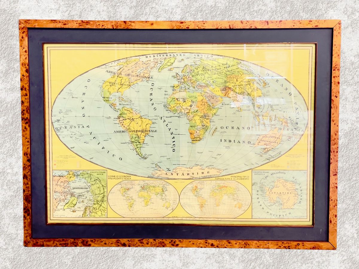 Antonio Vallardi Editore, Carta Geografica Planisfero