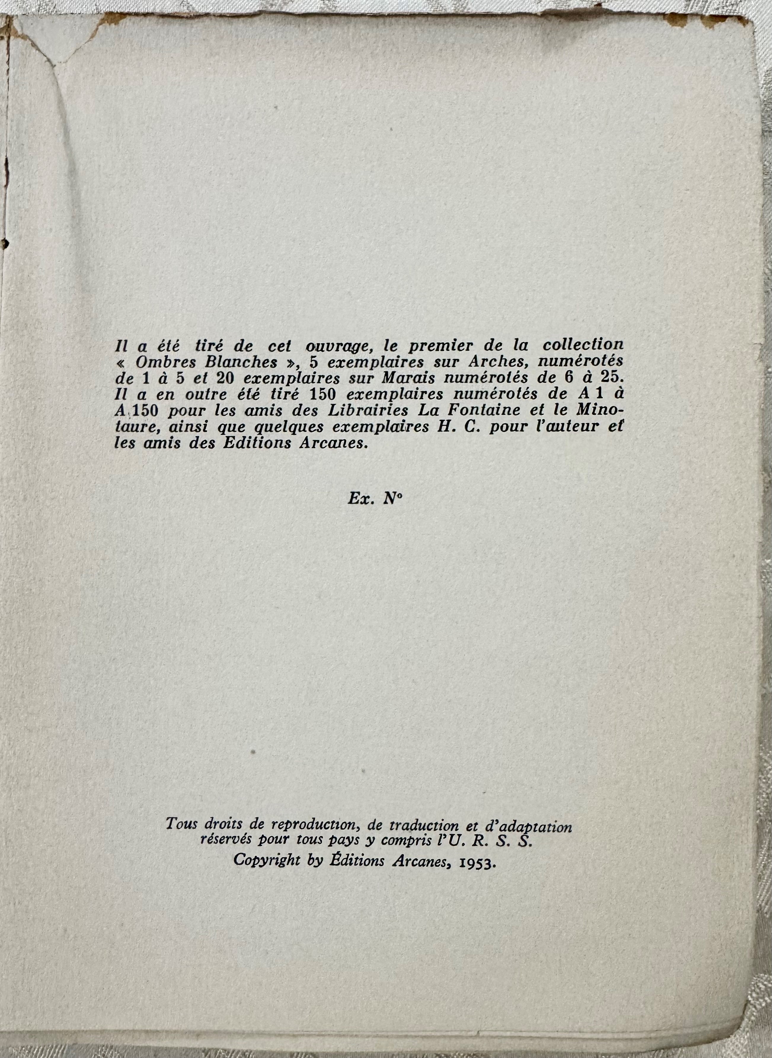 Adō Kyrou, Le Surréalisme au cinéma, prima edizione (Parigi, Éditions Arcanes, 1953)