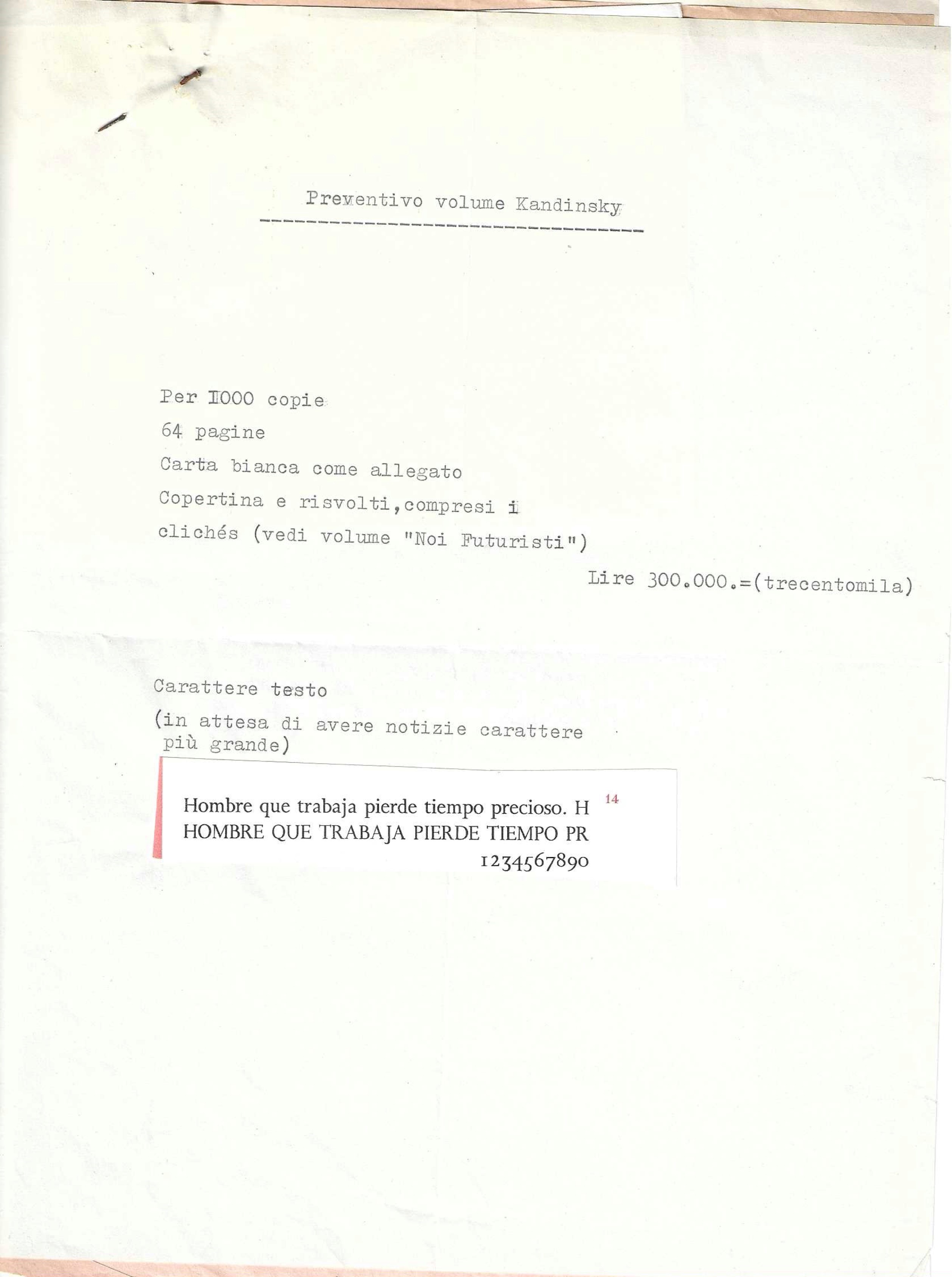 WASSILY KANDINSKY, Set di foto e documenti