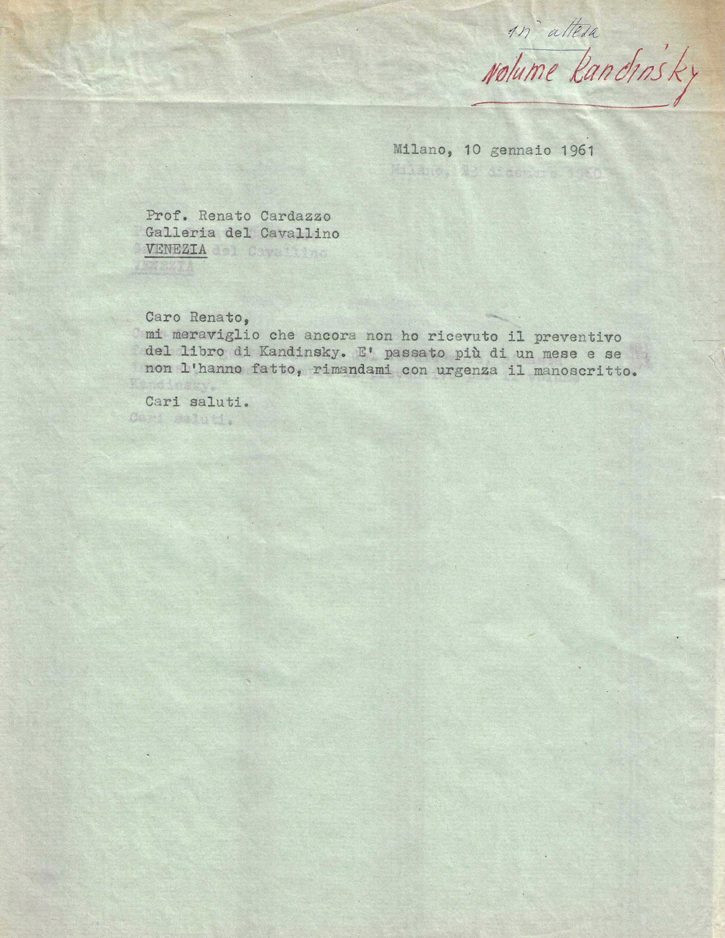 WASSILY KANDINSKY, Set di foto e documenti