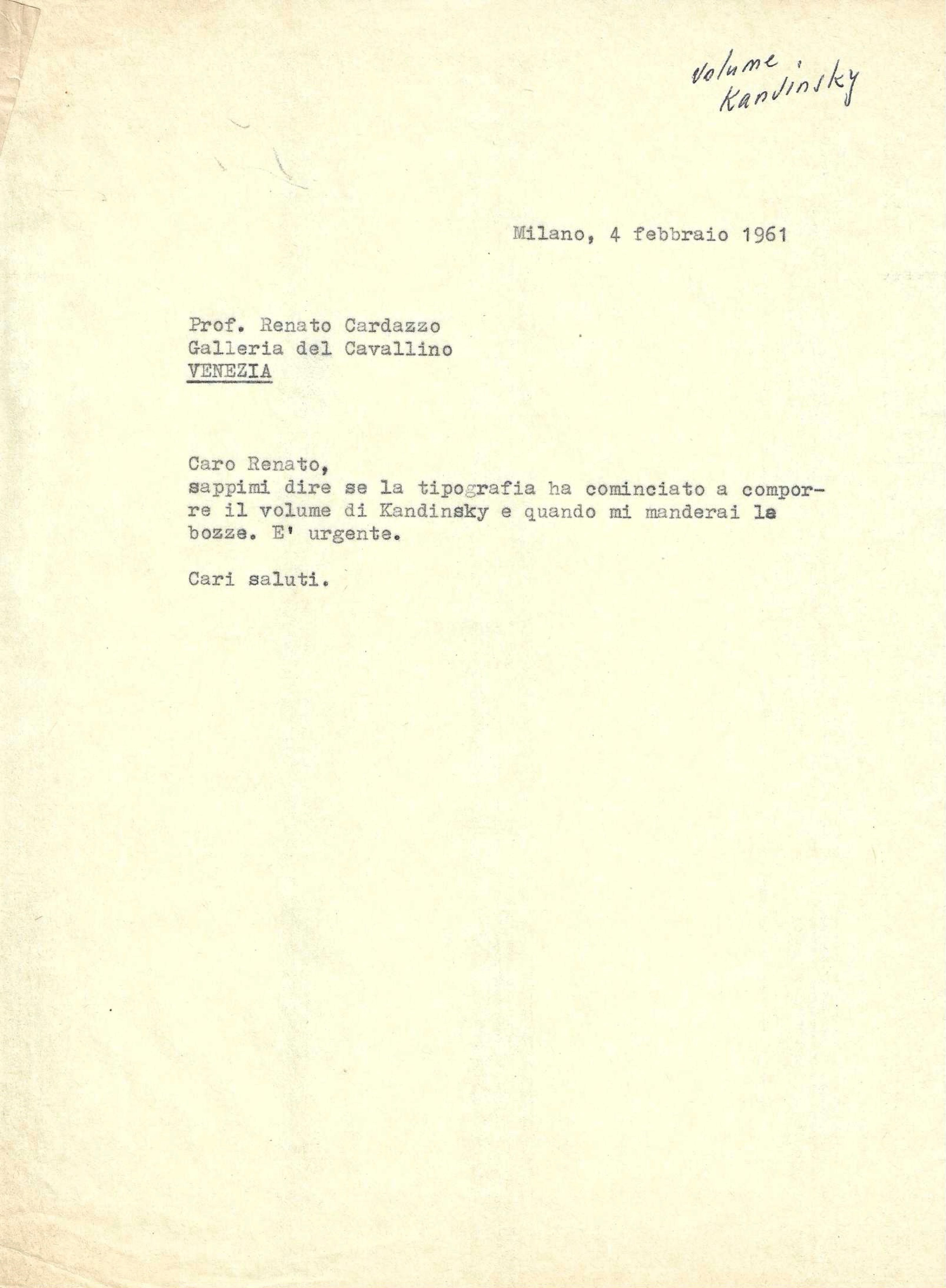WASSILY KANDINSKY, Set di foto e documenti