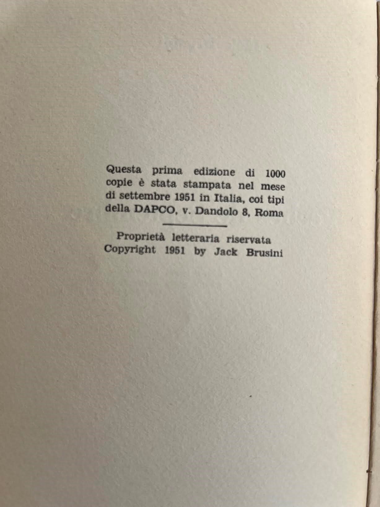 Jack Brusini, Péchés de Septembre