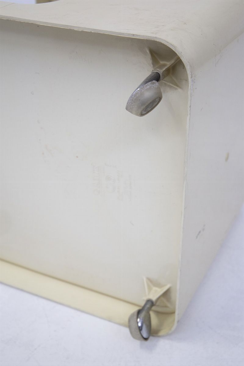 Carrello da Bar in Plastica Vintage con Ruote