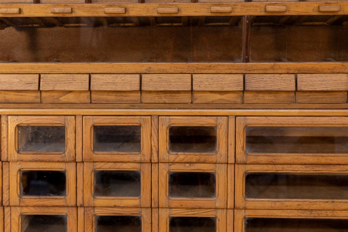 Mobile Dispensa per Negozio di Alimentari in Legno e Vetro