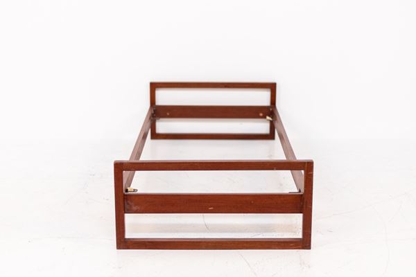 Gianfranco Frattini - Letto singolo Vintage in legno di noce