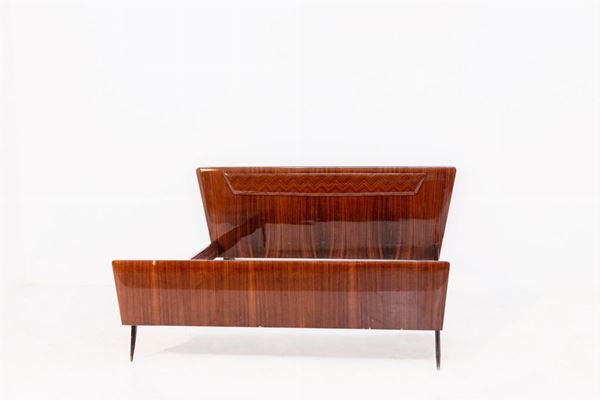 Ico Parisi - Letto in legno vintage italiano (attr.)