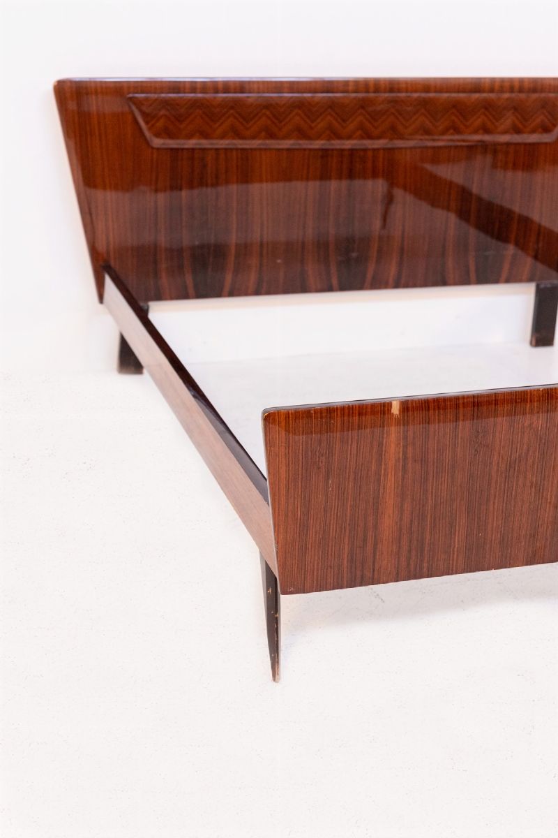 Letto in Legno Vintage Italiano (attr.)