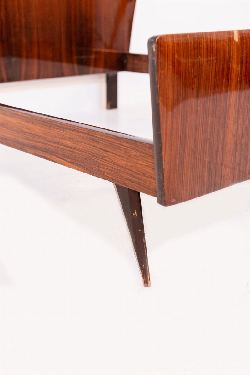 Letto in Legno Vintage Italiano (attr.)
