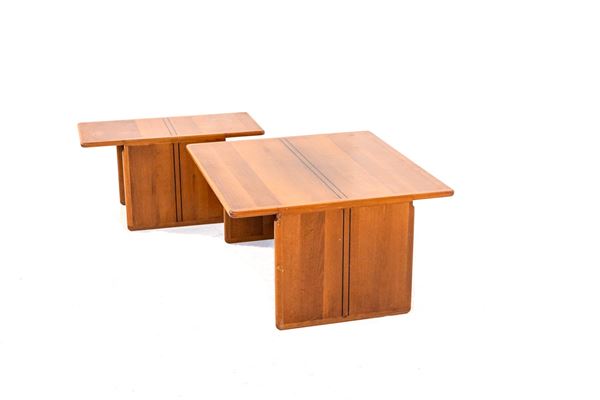 Dormice  Scarpa,Tobia Scarpa - Pair of Italian Coffee Tables from the Artona Series by Maxalto