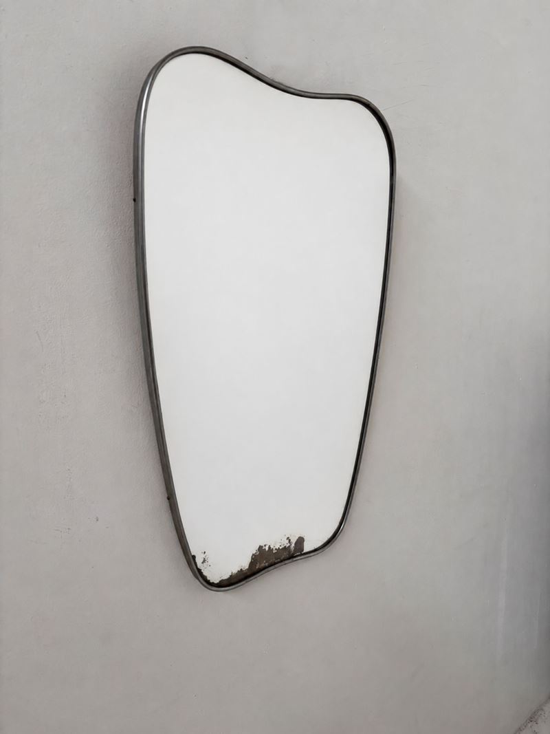 Gio Ponti - Specchio da parete in ottone nichelato (anni ’50)