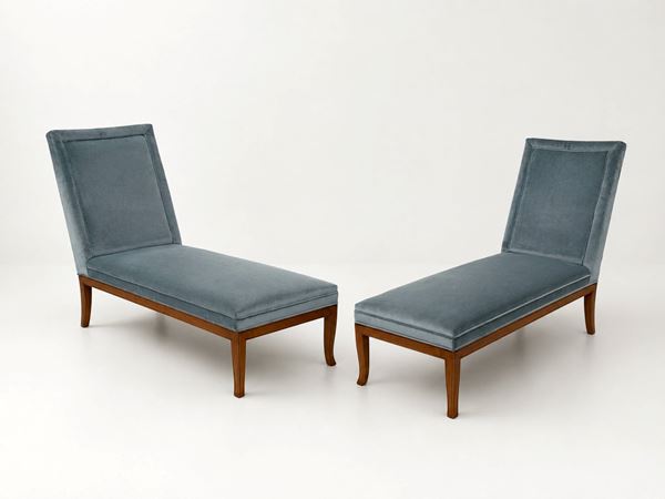 Gibbings T.H. Robsjohn - Coppia di chaise Lounge