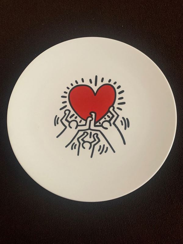 Keith Haring - Piatto in ceramica