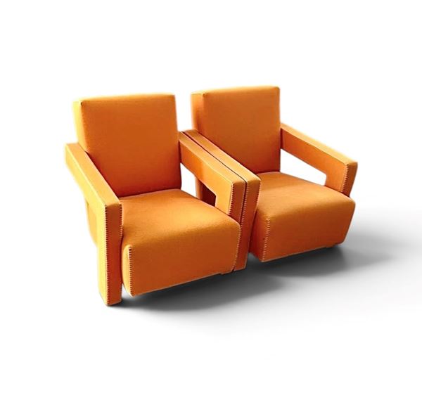 Gerrit  T. Rietveld - Coppia di Poltrone 637 Utrecht di Cassina