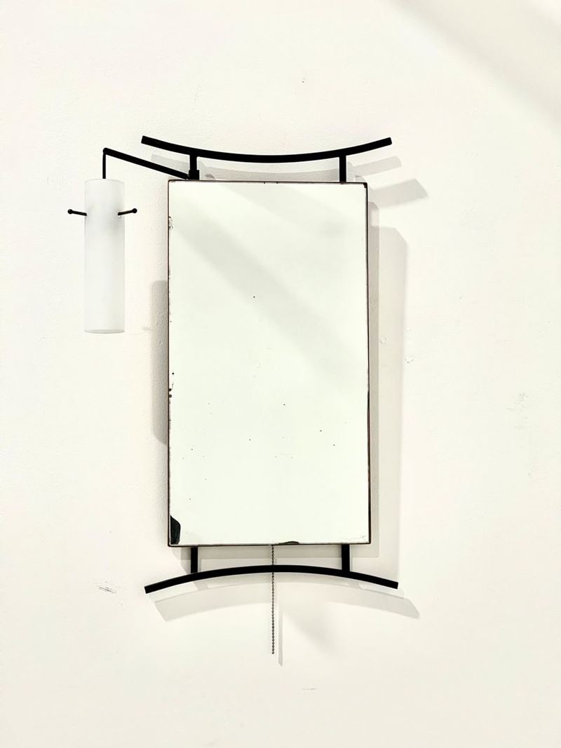 Italian Mirror with Lamp