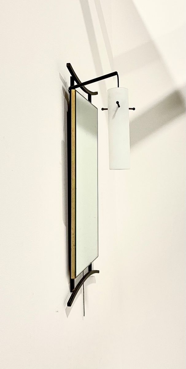 Italian Mirror with Lamp