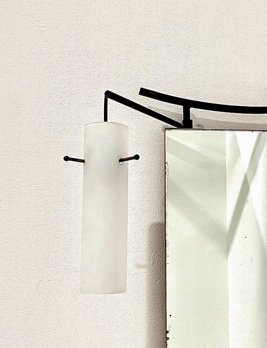 Italian Mirror with Lamp