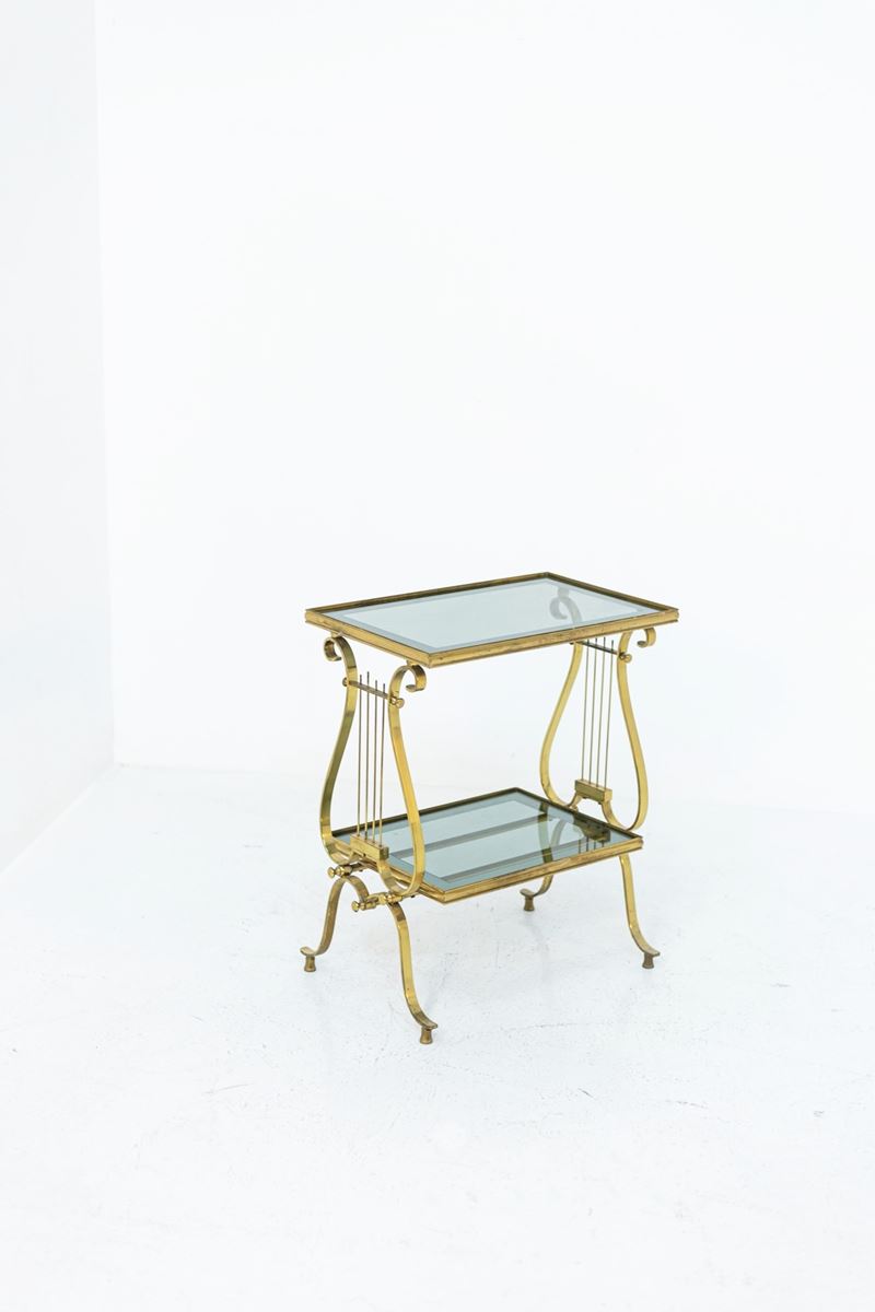 Tavolino in ottone di manifattura italiana