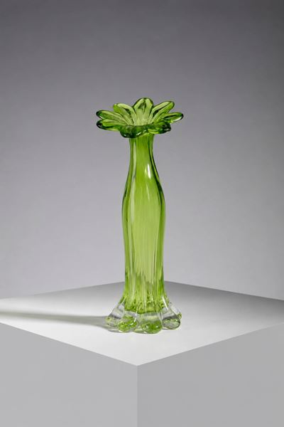 Vaso in vetro di Murano soffiato a mano