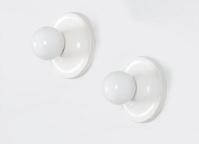 Set di 4 applique Flos (metallo e vetro)