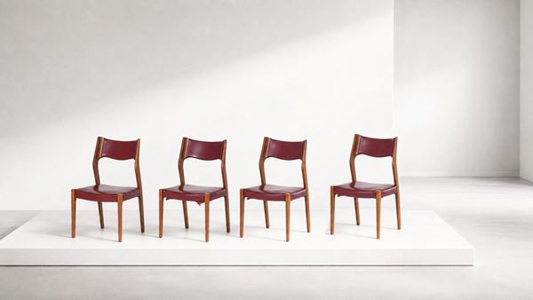 Manifattura Italiana - Set of 4 Italian chairs