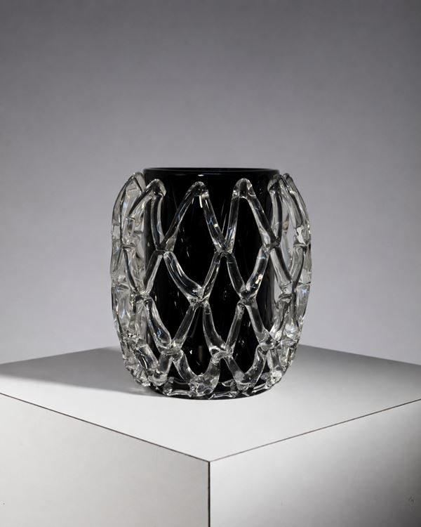 Manifattura Italiana - Large black vase
