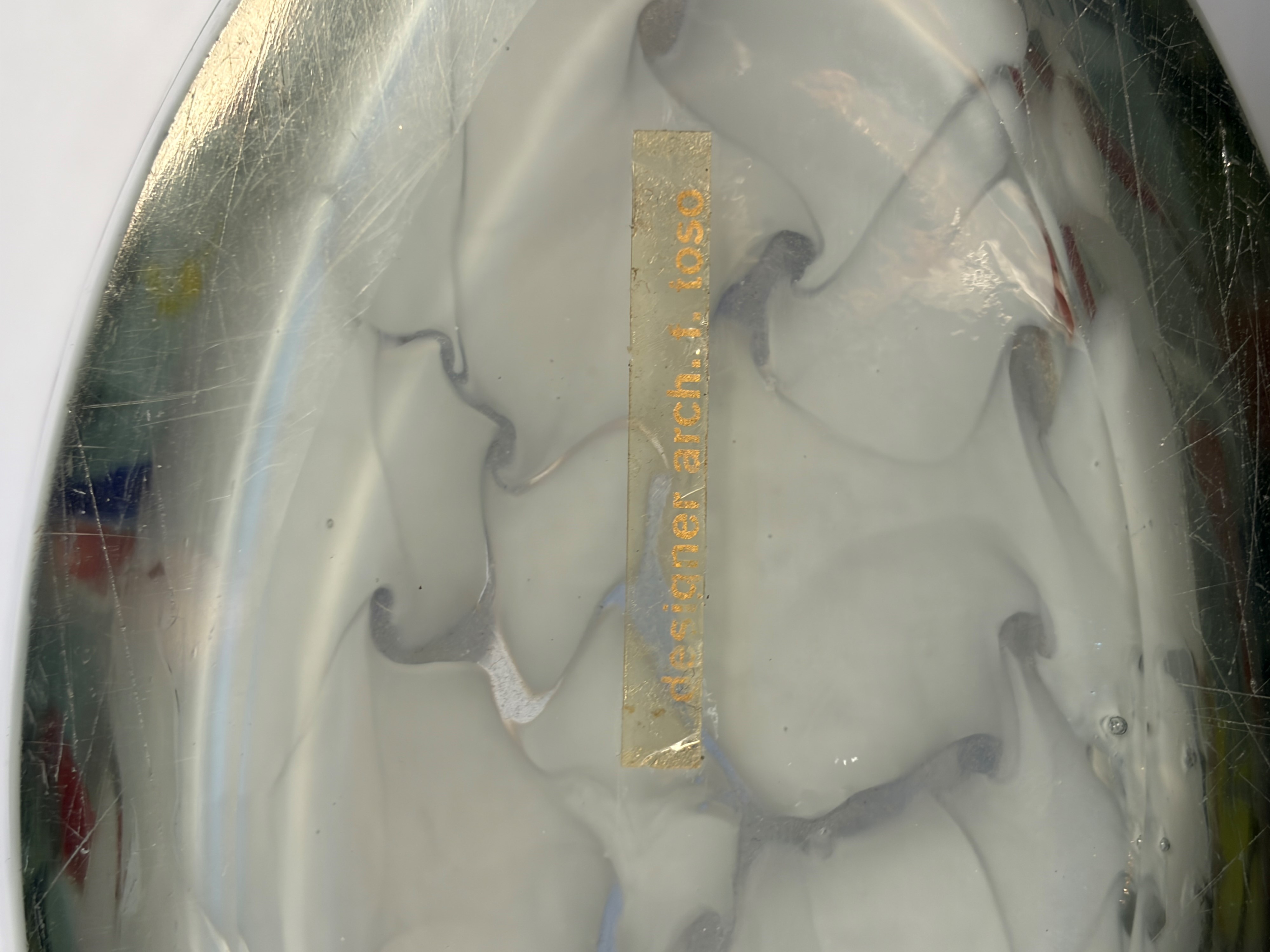 Toso Fratelli - Vaso in vetro di Murano con etichetta