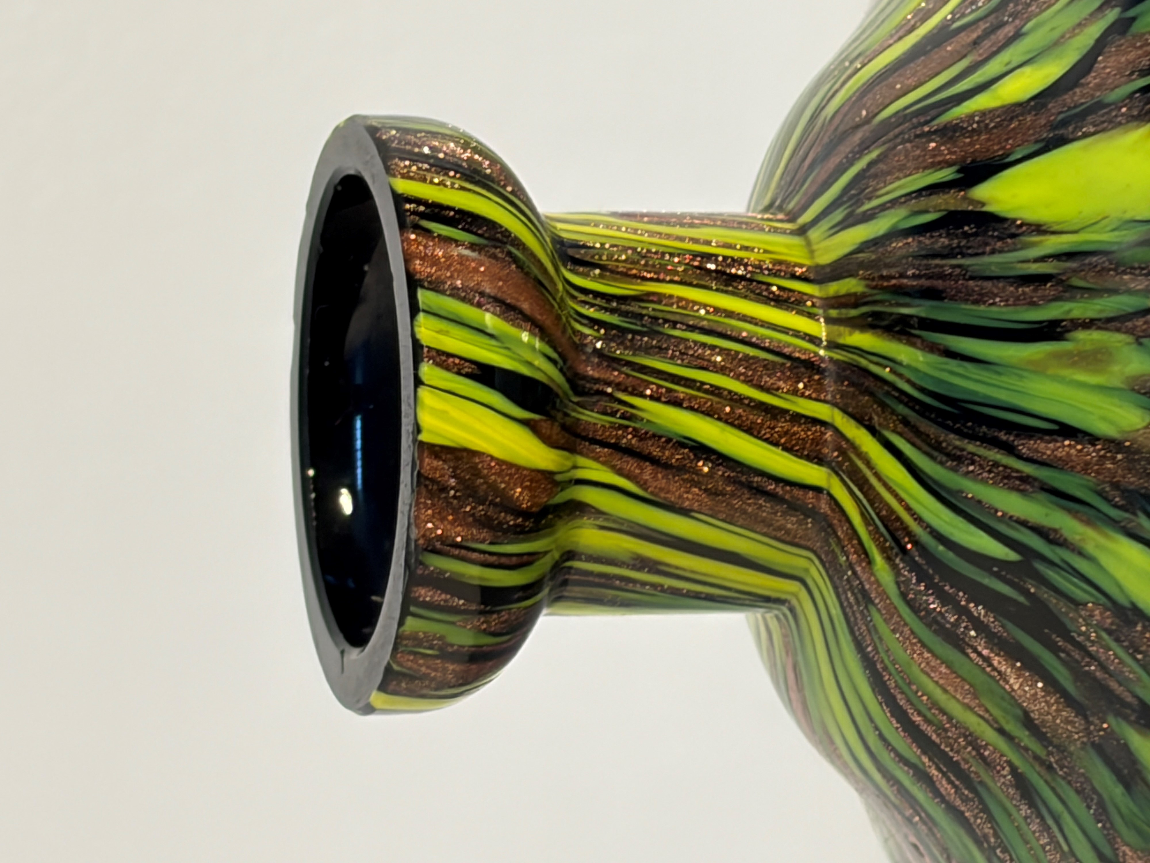 Murano Glass - Set da liquore Rosolio Art Déco in vetro di Murano (tecnica avventurina)