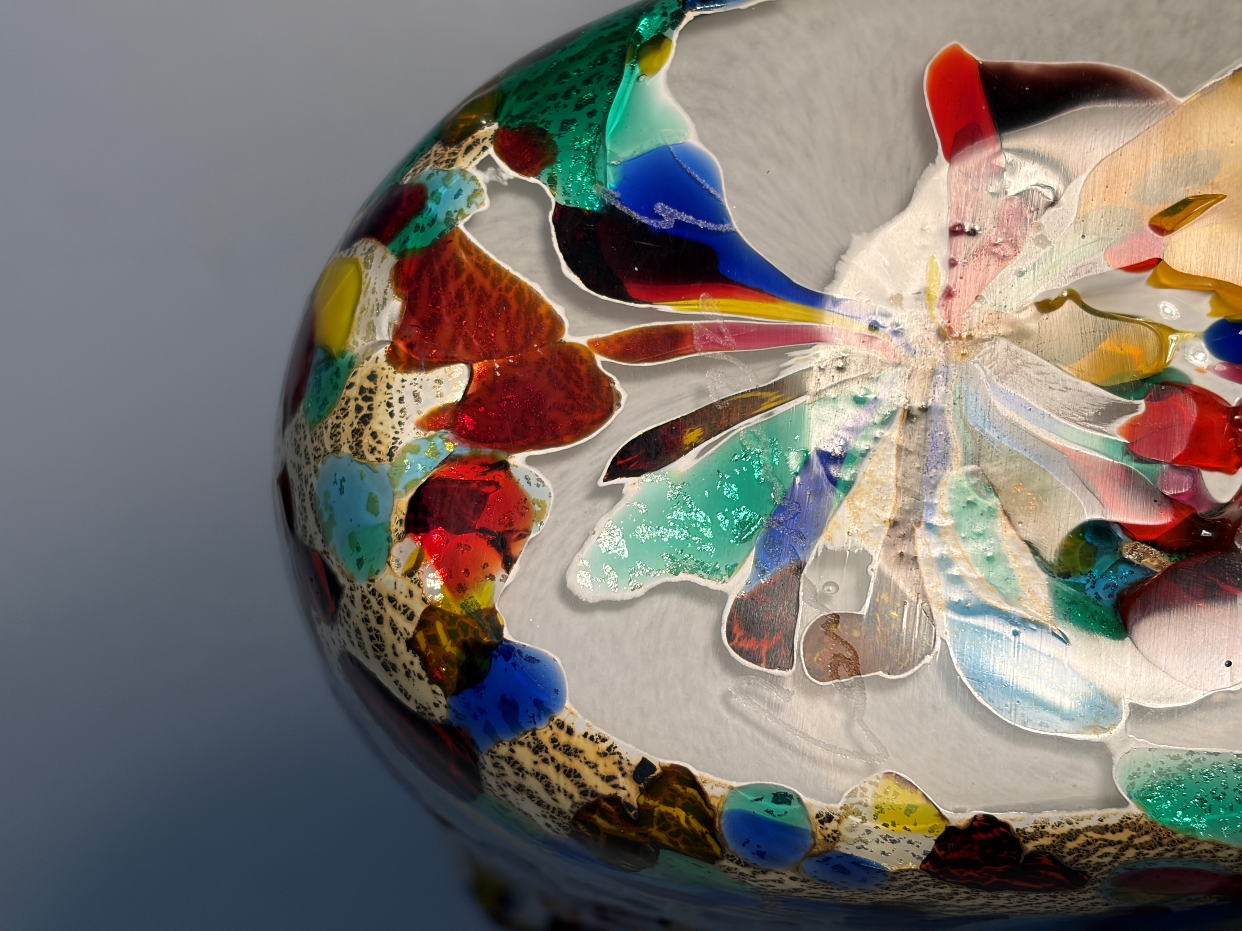 Enrico Cammozzo - Vaso “Carnevale” in vetro di Murano