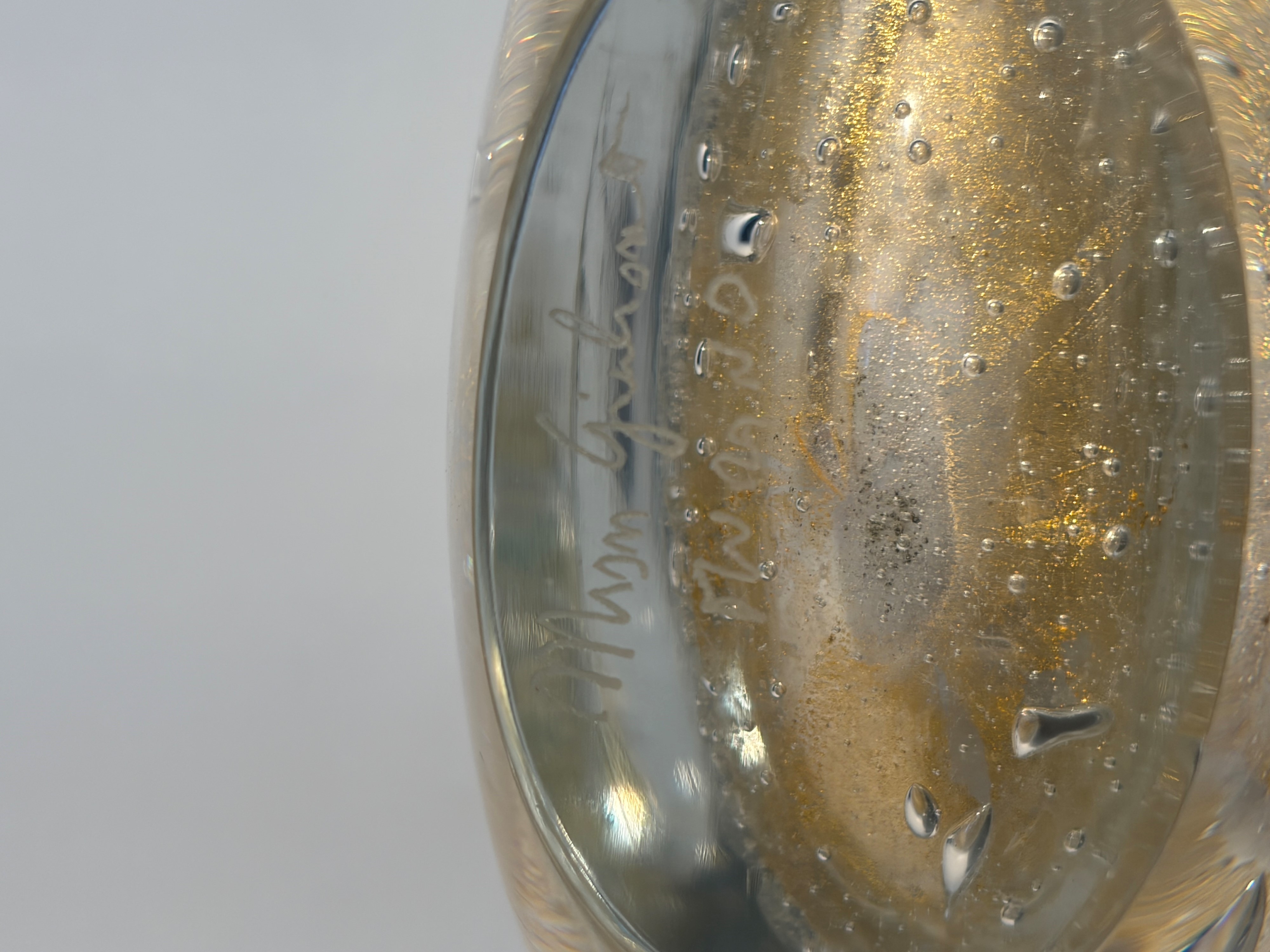 Mian Giuliano - Vaso in vetro di Murano Sommerso firmato