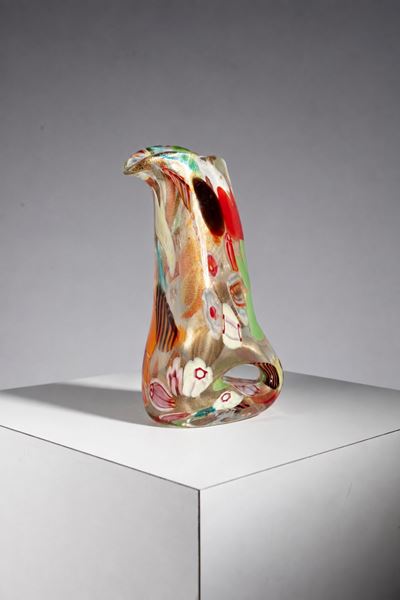 Vaso in vetro di Murano (altezza 27 cm)