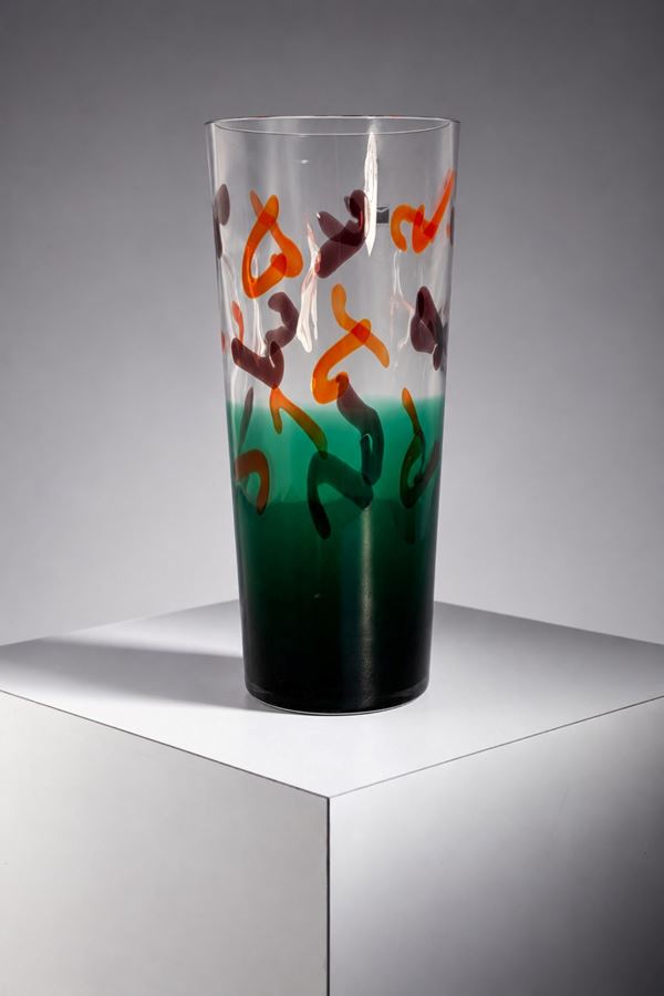 Carlo Moretti - Vase label