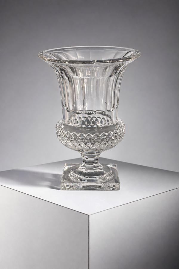Manifattura francese - Saint-Louis Versailles Clear Crystal Vase