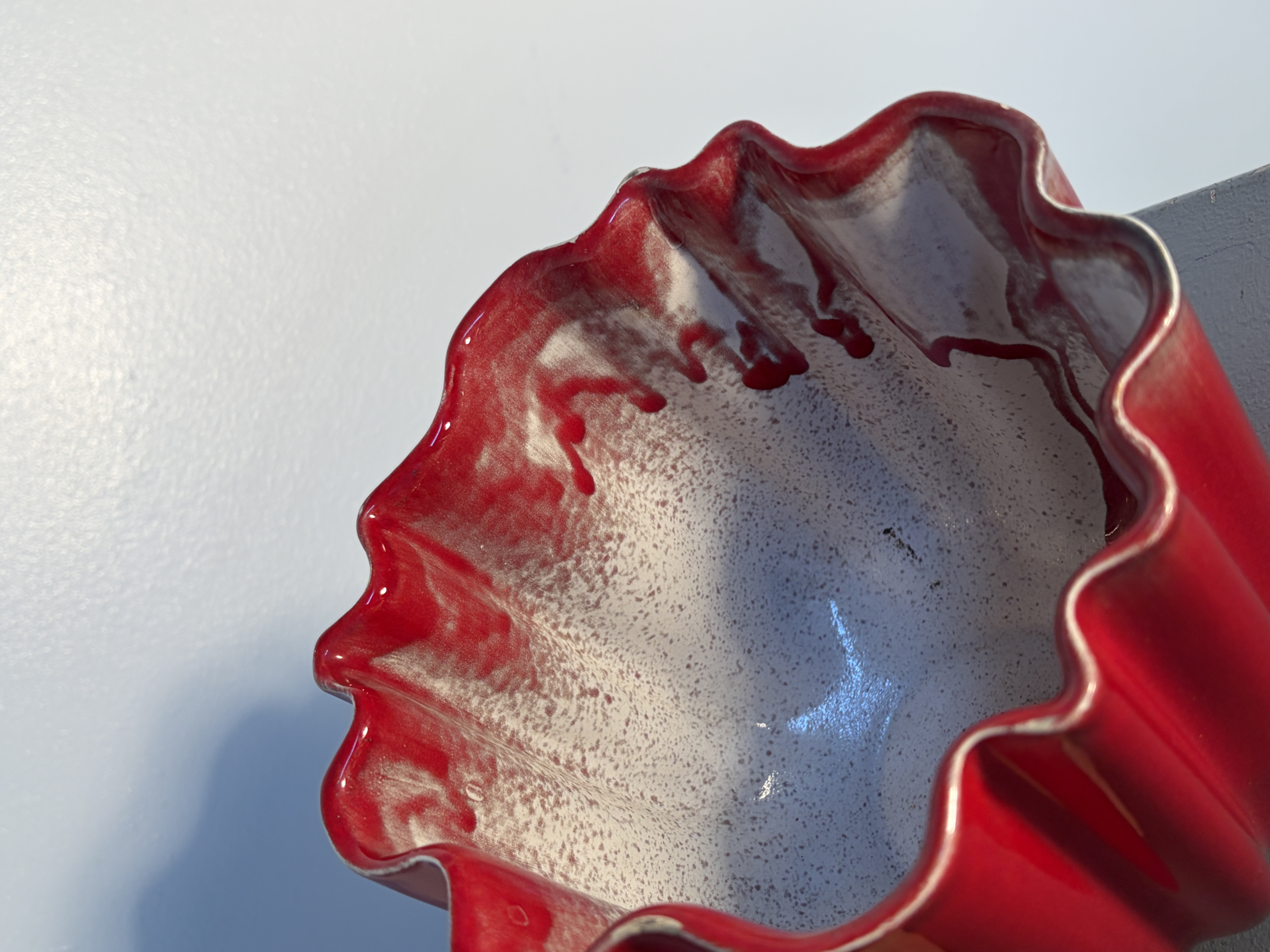 Richard Ginori - Vaso in ceramica rossa firmato