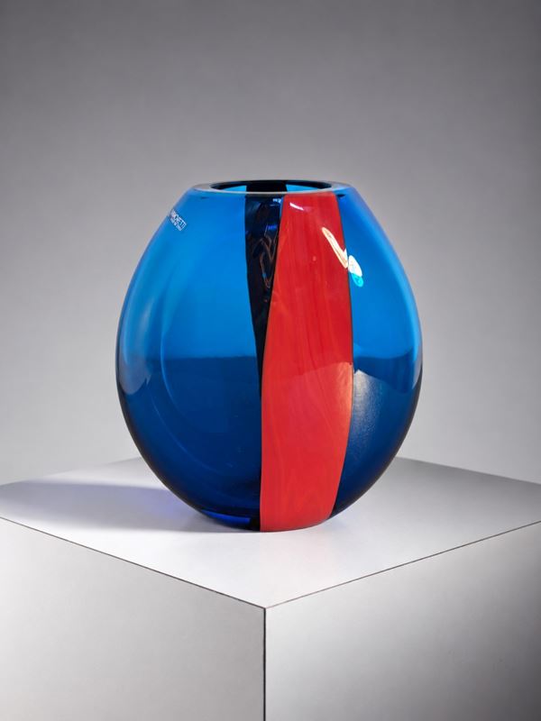 Carlo Nason,Carlo Moretti - Vase, label