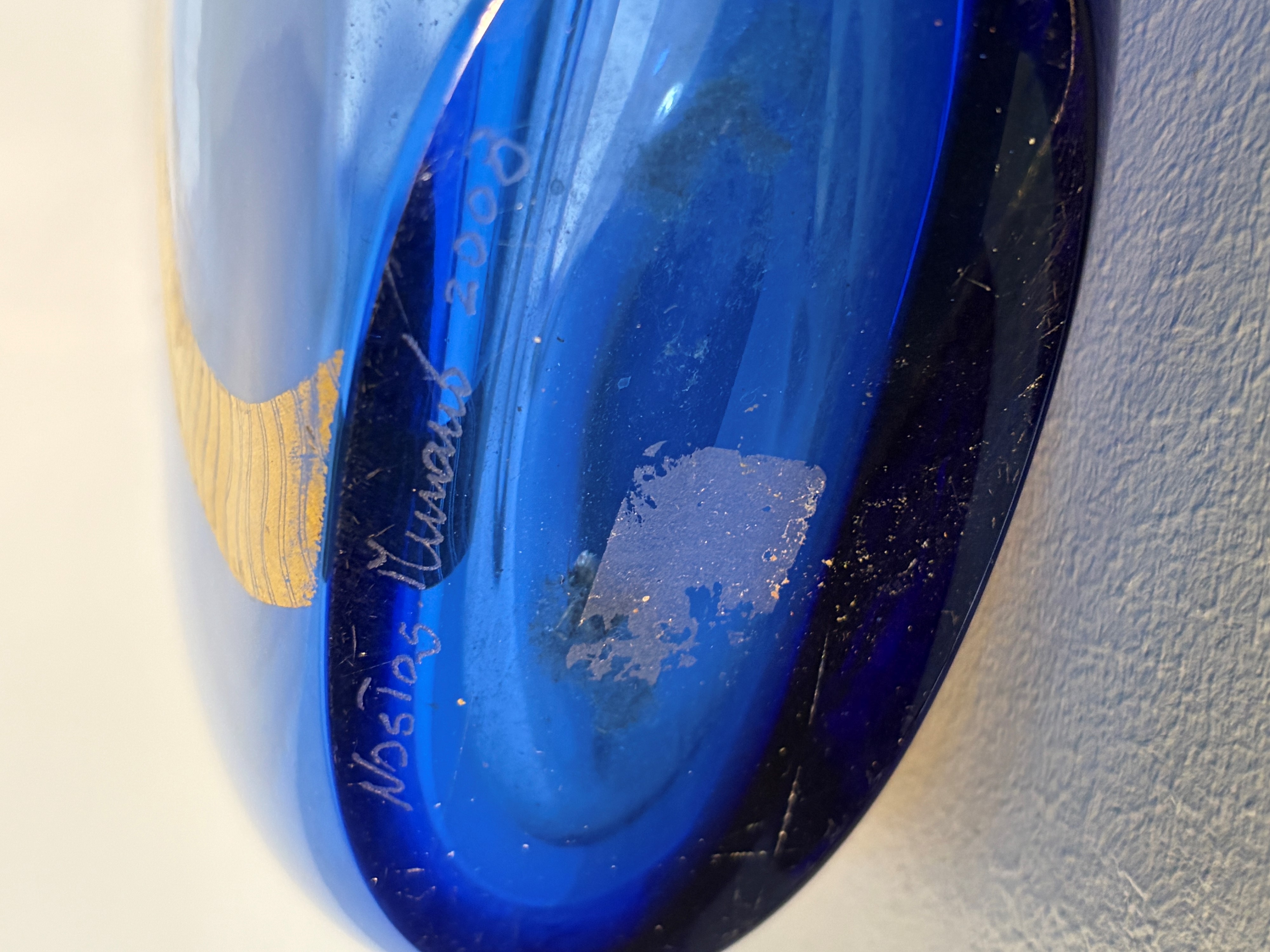 Murano Glass - Vaso “Nostos”, vetro di Murano firmato e datato 2008