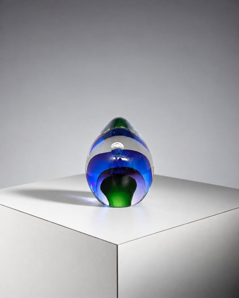 Murano Glass - Uovo scultura in vetro di Murano