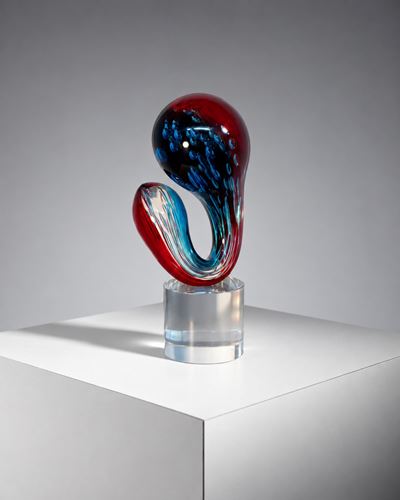 Scultura in vetro di Murano