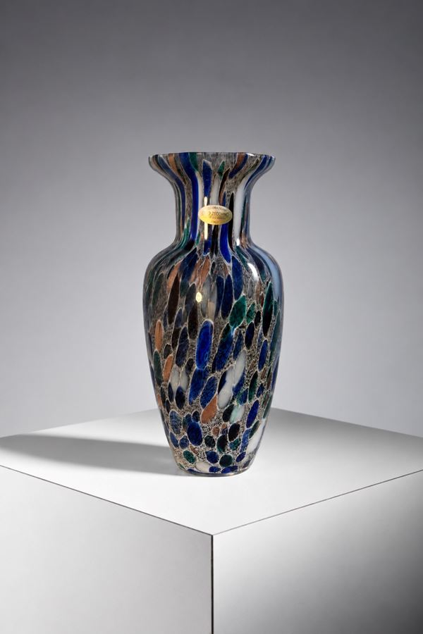 Murano Glass - Vase, label