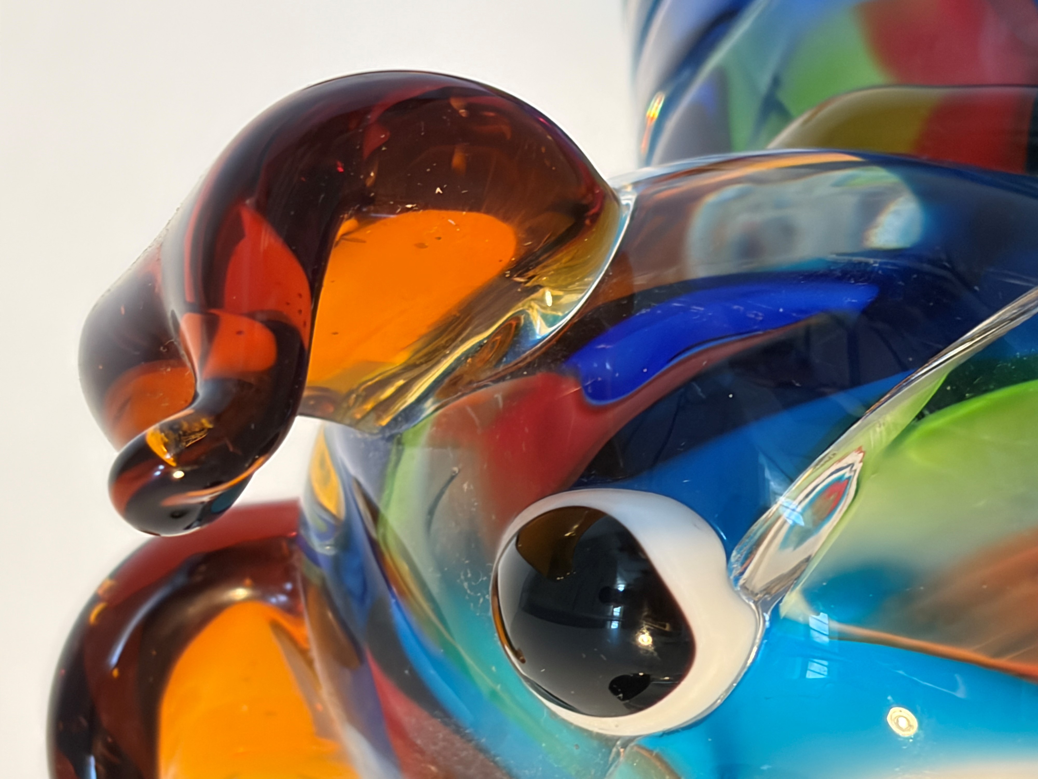 Murano Glass - Scultura in vetro a forma di cagnolino (anni '80)