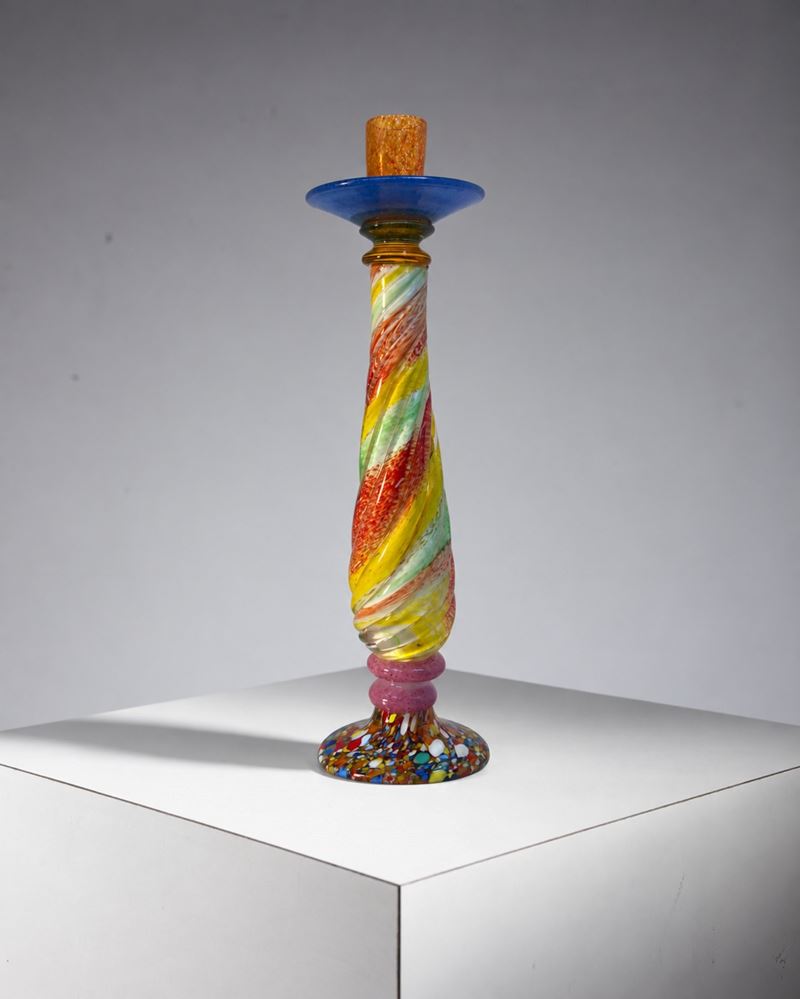 Murano Glass - Porta candela in vetro di Murano