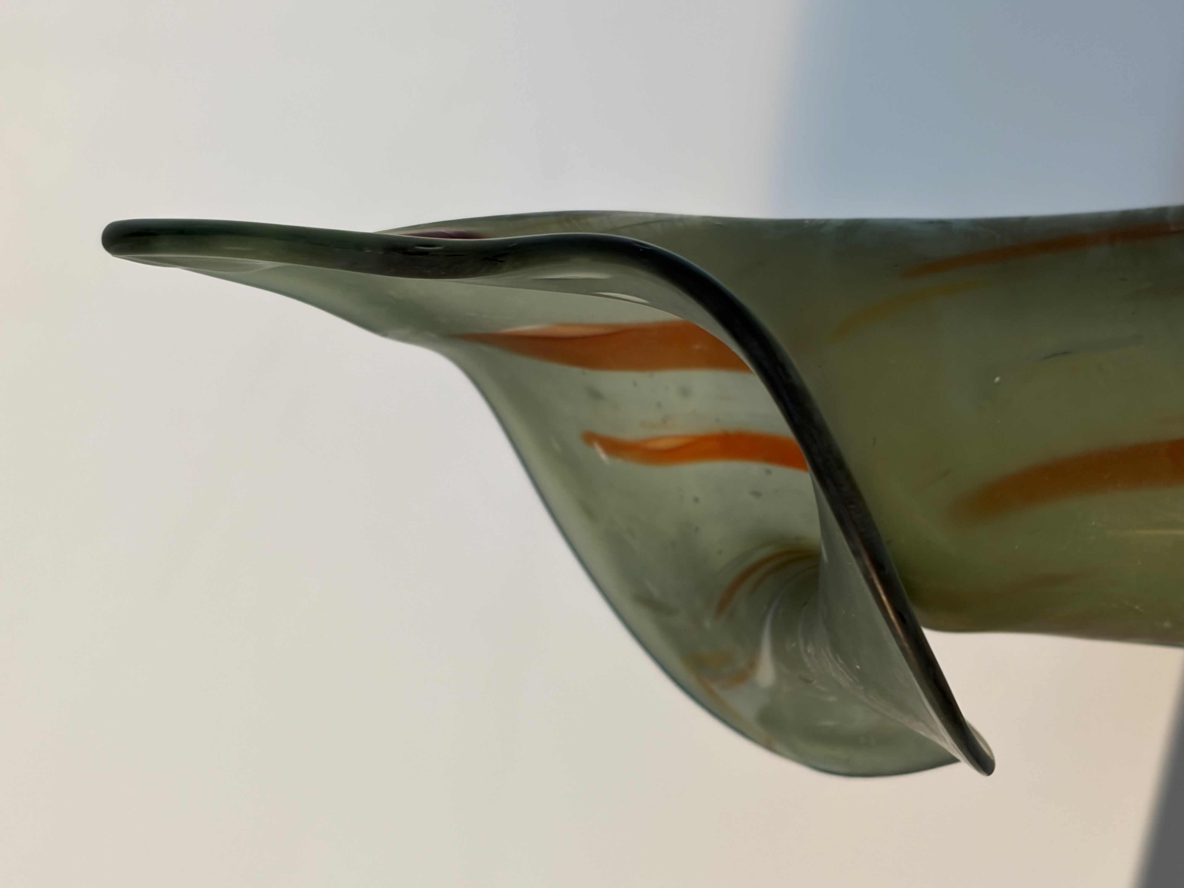 Anzolo Fuga - Vaso in vetro di Murano (forma organica)