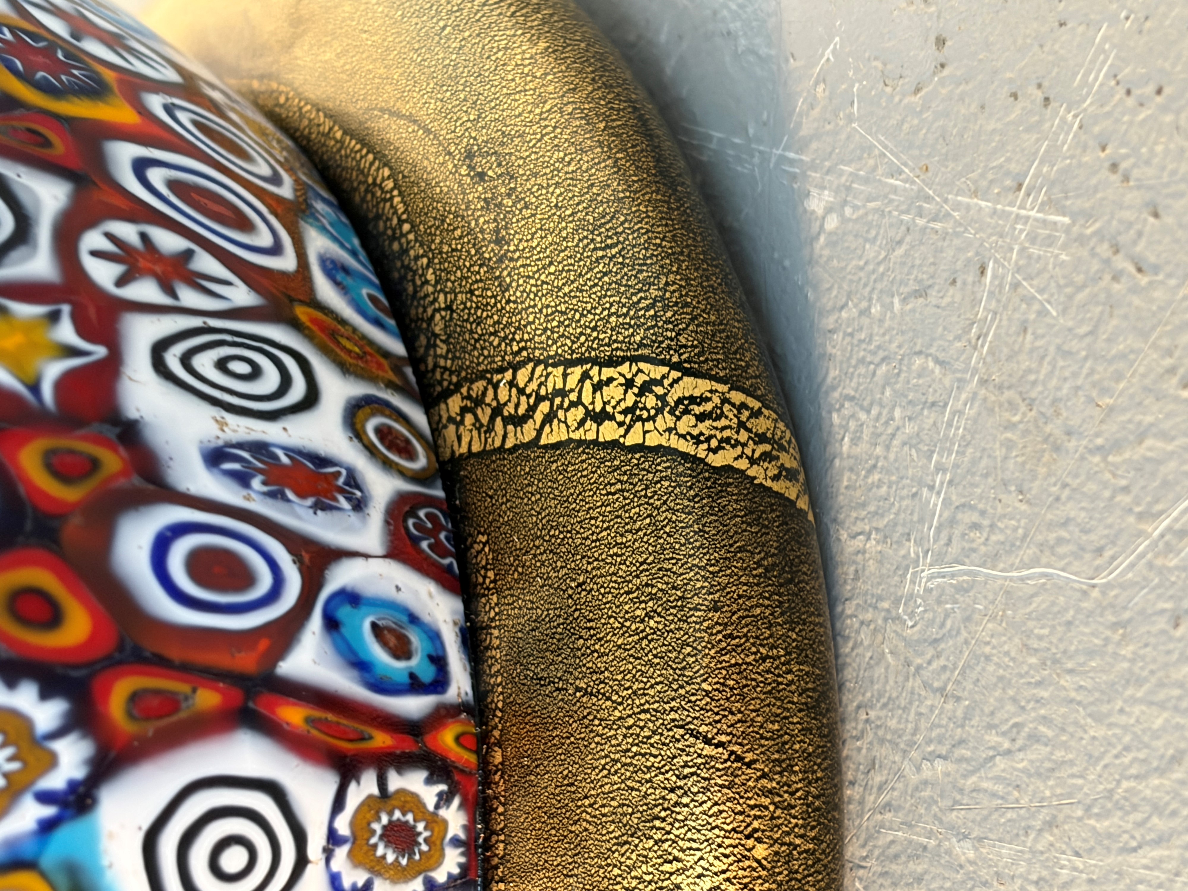 Murano Glass - Vaso in vetro con motivo millefiori