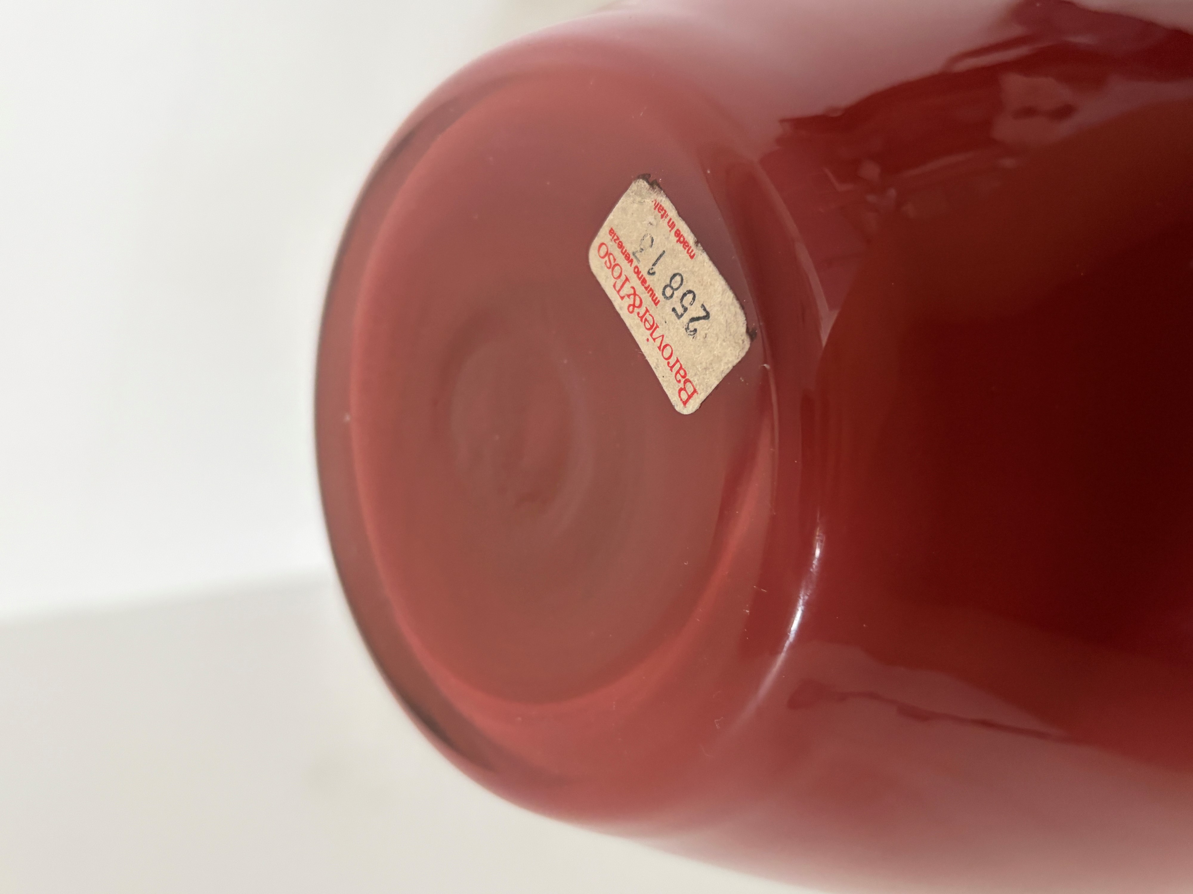 Barovier & Toso - Vaso con coperchio in vetro di Murano firmato