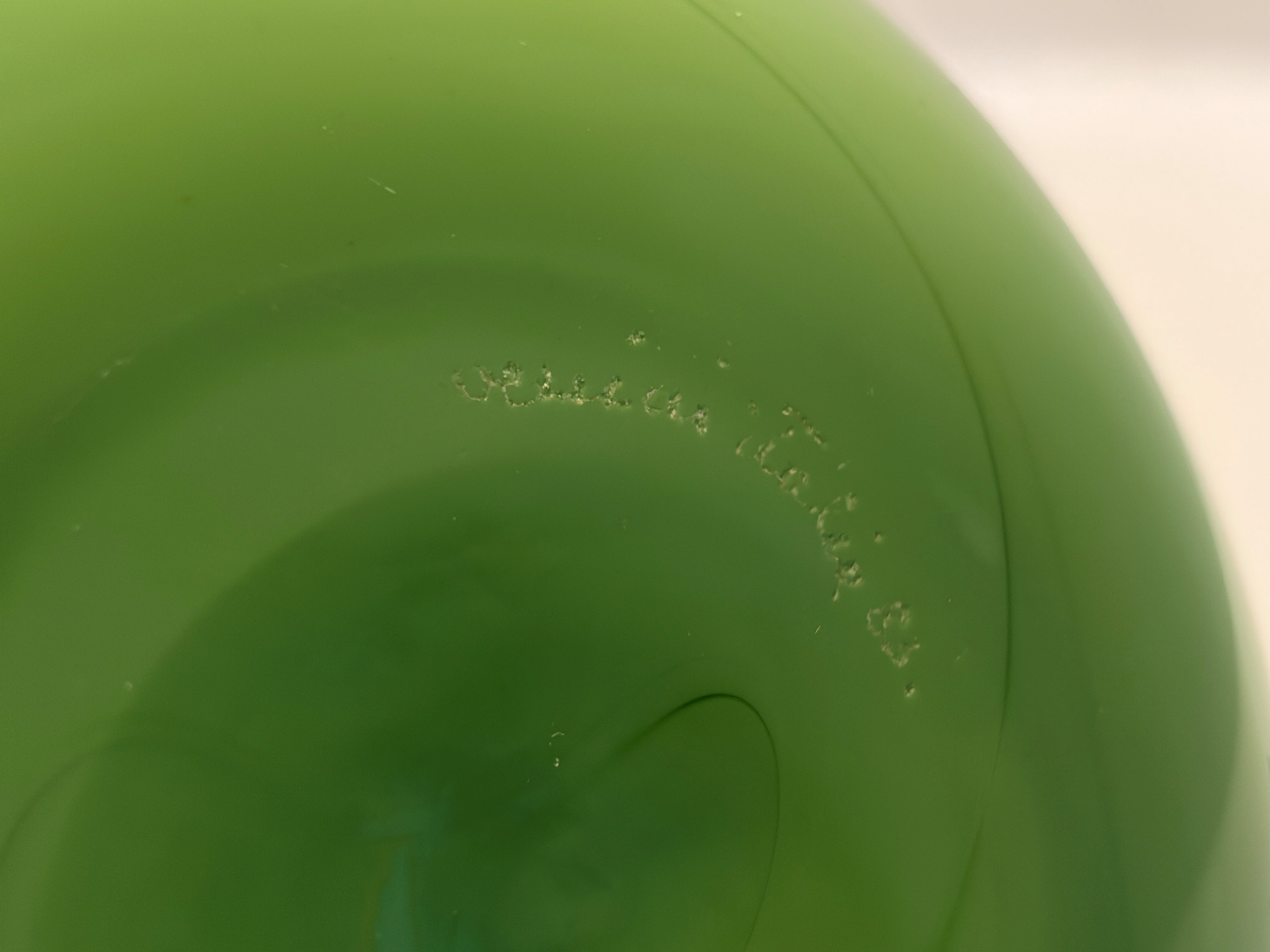 Venini - Vaso in stile cinese in vetro di Murano verde