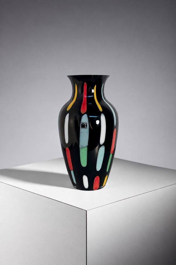 Carlo Moretti - Vase, label