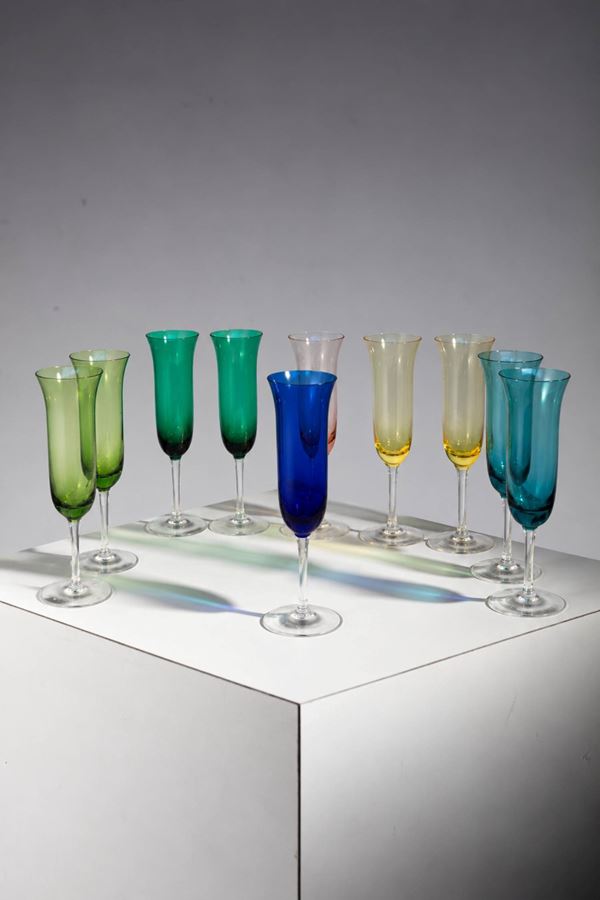 Manifattura Italiana - Set glass flute