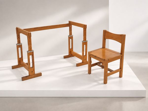 Ilmari Tapiovaara - Desk and chair set ATTR.