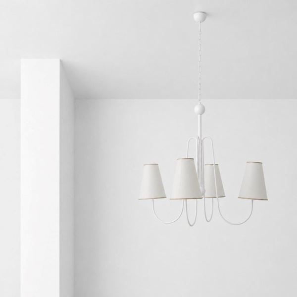 Manifattura francese - Jean Royère-style chandelier